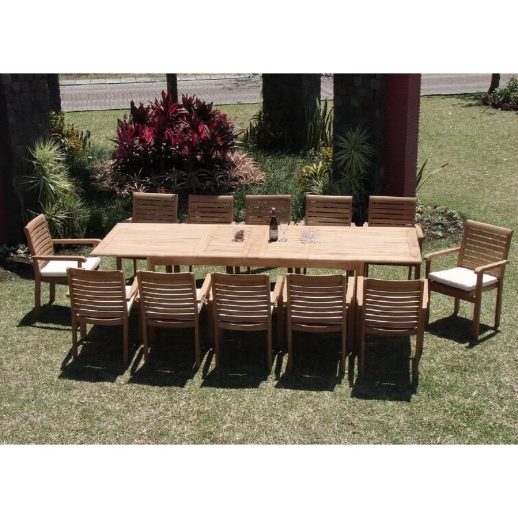 12 person outdoor deals dining table set